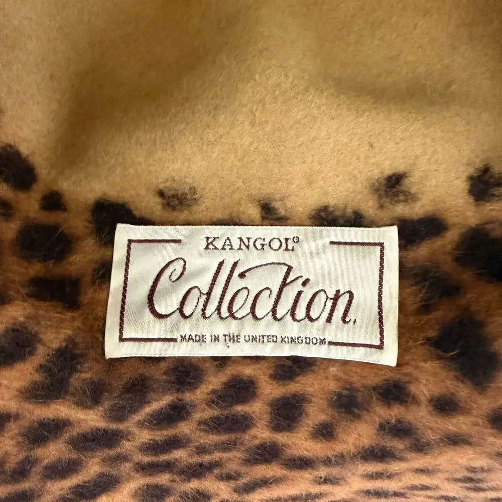 RARE Vintage Kangol Wide brim Leopard hat